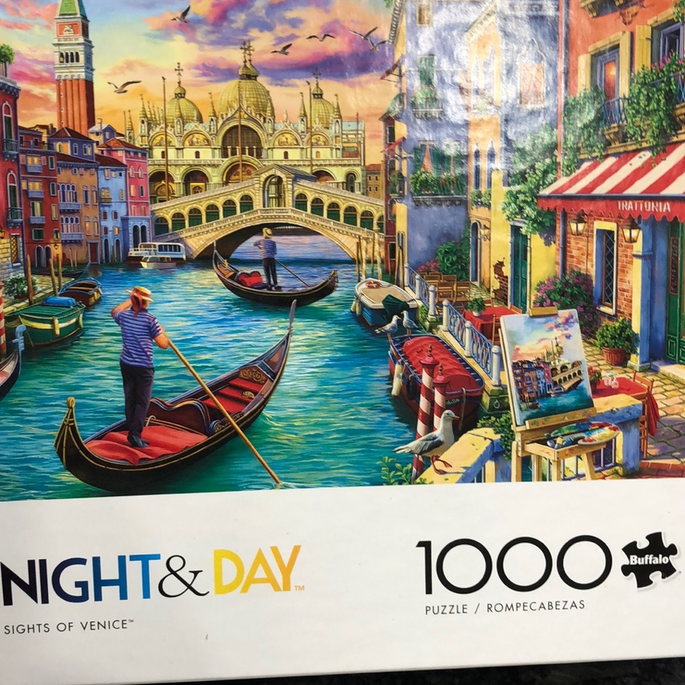 Night & Day sights of Venice puzzle 1000
